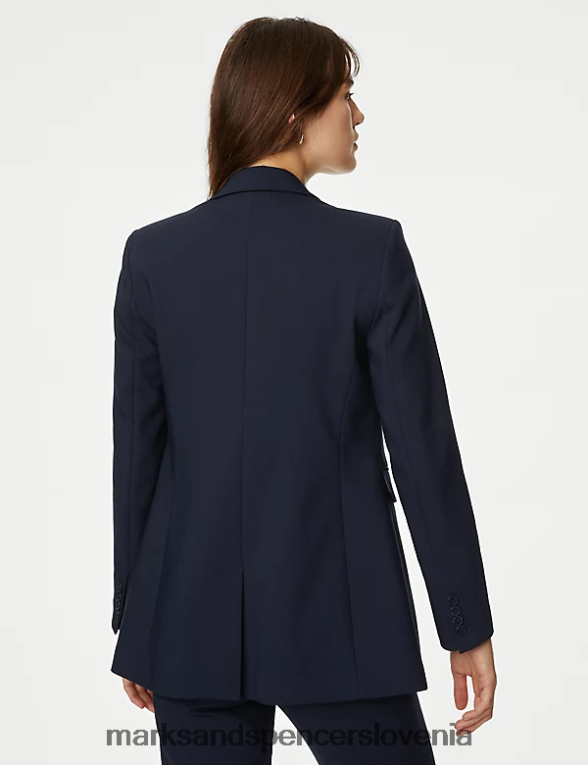 krojen blazer temna mornarica Marks & Spencer oblačila ženske 6T8F6X543