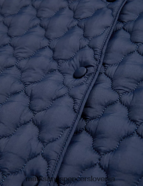 prešita jopica mornarica Marks & Spencer oblačila ženske 6T8F6X2422
