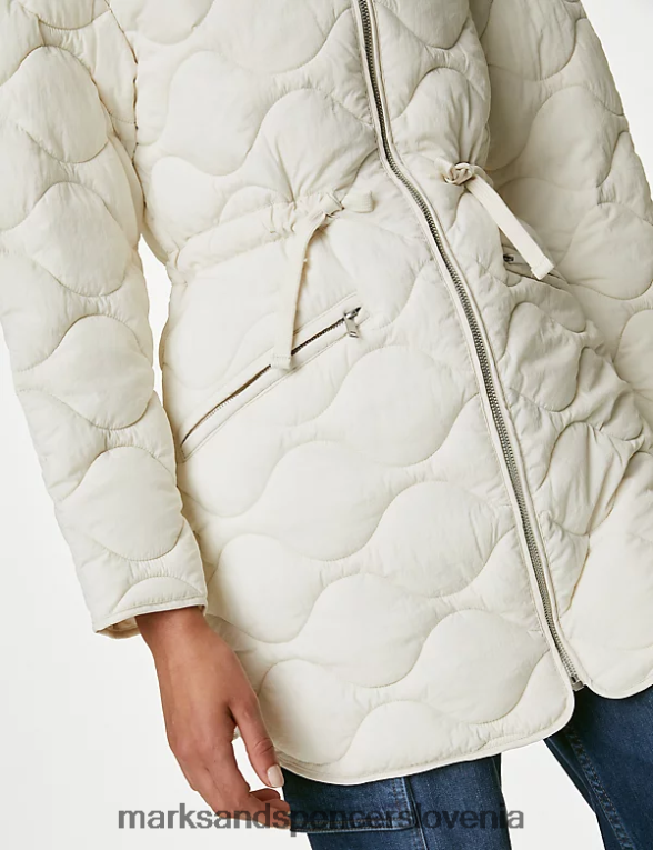 recikliran toplotno prešit plašč lahka naravna Marks & Spencer oblačila ženske 6T8F6X179