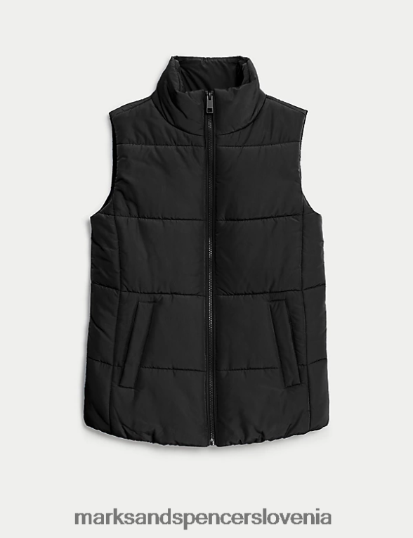 reciklirana majica z napihovalnikom thermowarmth Črna Marks & Spencer oblačila ženske 6T8F6X462