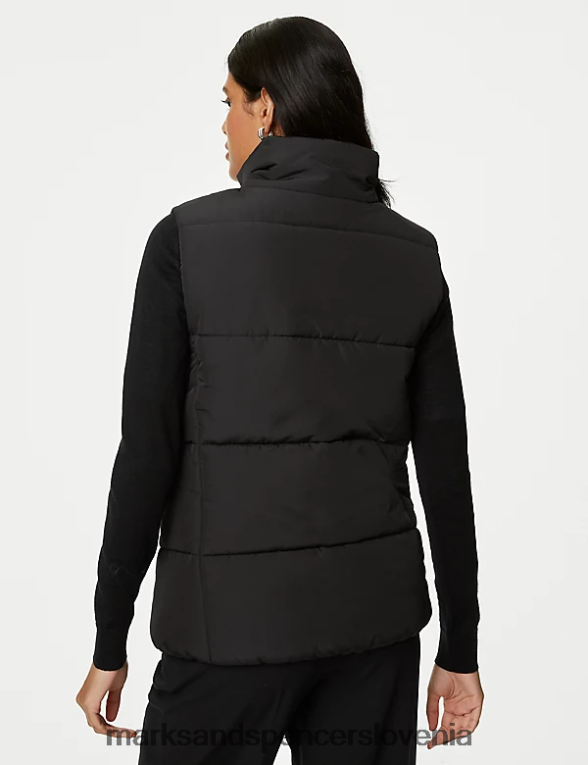 reciklirana majica z napihovalnikom thermowarmth Črna Marks & Spencer oblačila ženske 6T8F6X462