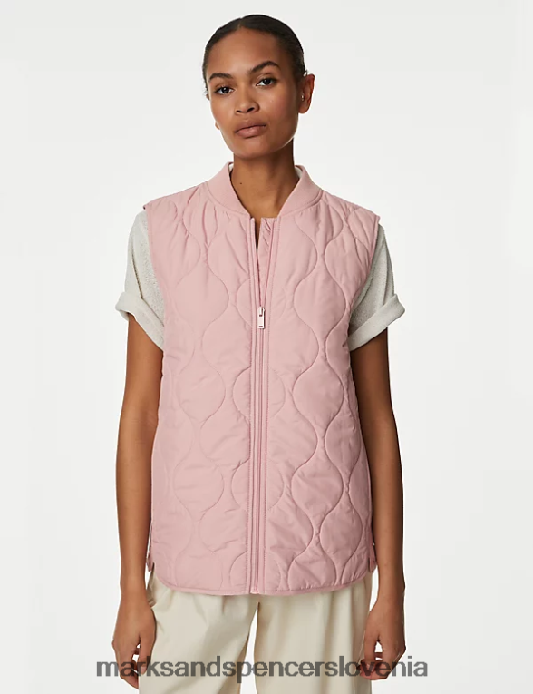 reciklirana thermowarmth lahka prešita jopica starinska vrtnica Marks & Spencer oblačila ženske 6T8F6X2355