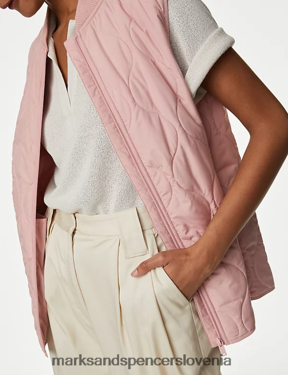 reciklirana thermowarmth lahka prešita jopica starinska vrtnica Marks & Spencer oblačila ženske 6T8F6X2355