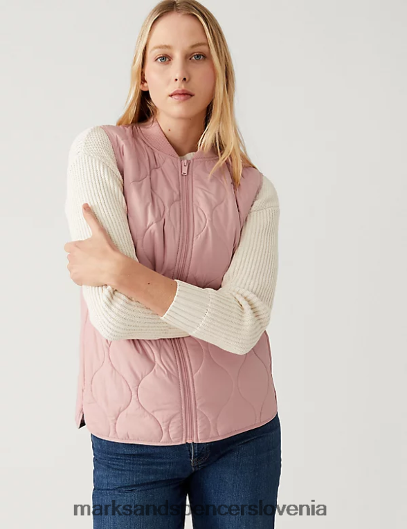 reciklirana thermowarmth lahka prešita jopica starinska vrtnica Marks & Spencer oblačila ženske 6T8F6X2355