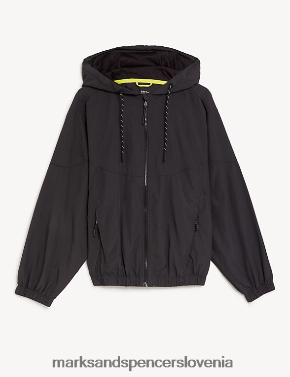 stormwear lahka športna jakna s kapuco ogljik Marks & Spencer oblačila ženske 6T8F6X519