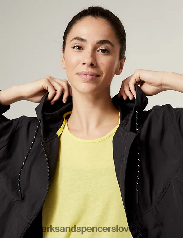 stormwear lahka športna jakna s kapuco ogljik Marks & Spencer oblačila ženske 6T8F6X519