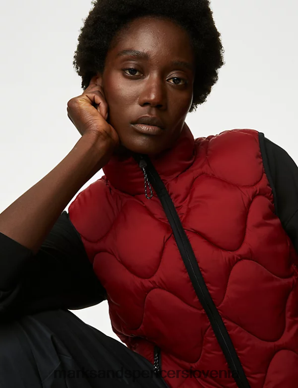 stormwear prešite jopice z lijakastim ovratnikom temno rdeča Marks & Spencer oblačila ženske 6T8F6X1194