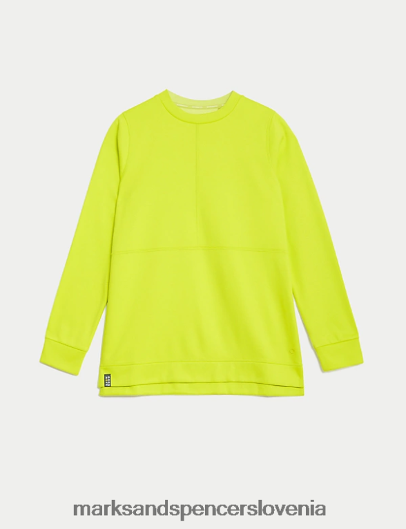 sproščen pulover z okroglim izrezom limetada Marks & Spencer oblačila ženske 6T8F6X534