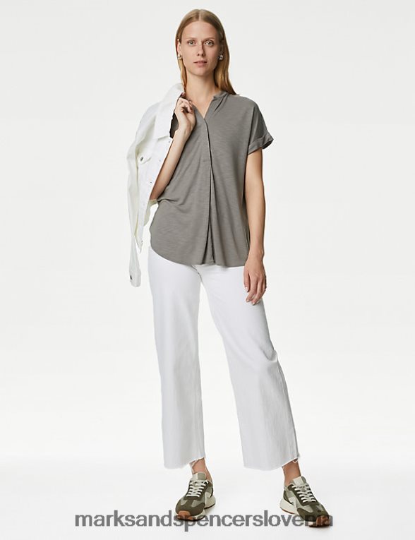 majica običajnega kroja skrilavec Marks & Spencer oblačila ženske 6T8F6X1844
