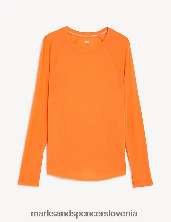 lahek osnovni sloj, prilegajoč se zgornji del mandarina Marks & Spencer oblačila ženske 6T8F6X1410