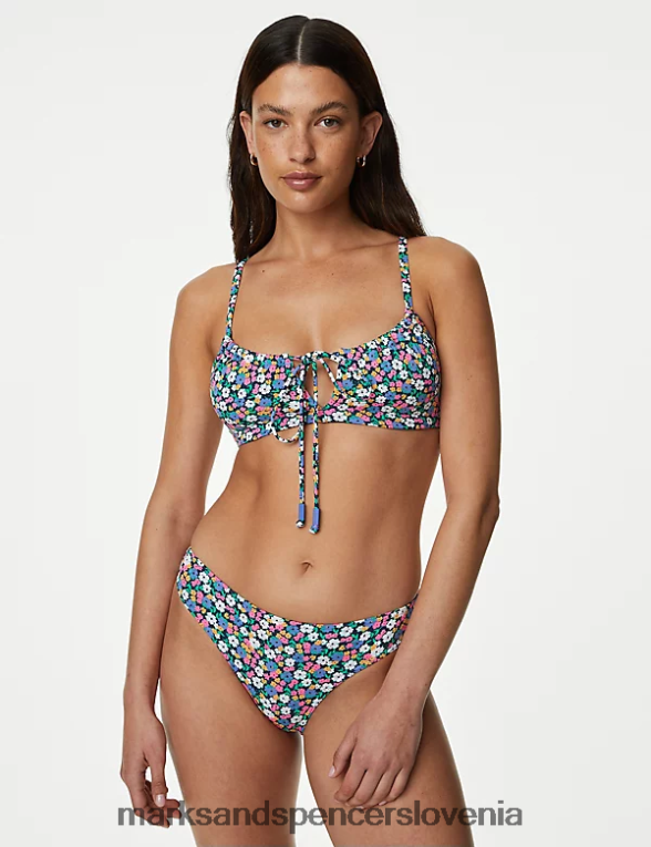 cvetlično podložen zgornji del bikinija več/svetlo Marks & Spencer oblačila ženske 6T8F6X2358
