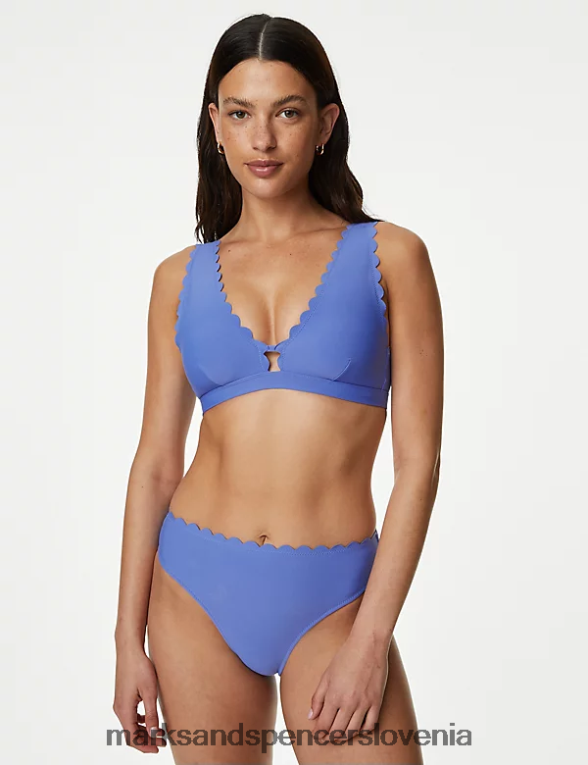 neoprenski podložen globoki bikini zgornji del volčji bob Marks & Spencer oblačila ženske 6T8F6X2396