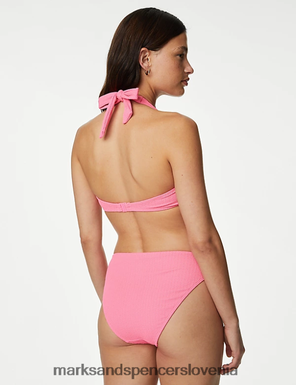 zgornji del bikinija z teksturiranim vozlom žvečilni gumi Marks & Spencer oblačila ženske 6T8F6X2667