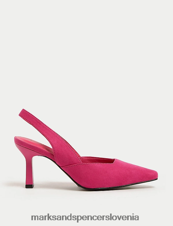 čevlji s špičasto peto na zadrgo cerise Marks & Spencer obutev ženske 6T8F6X2535