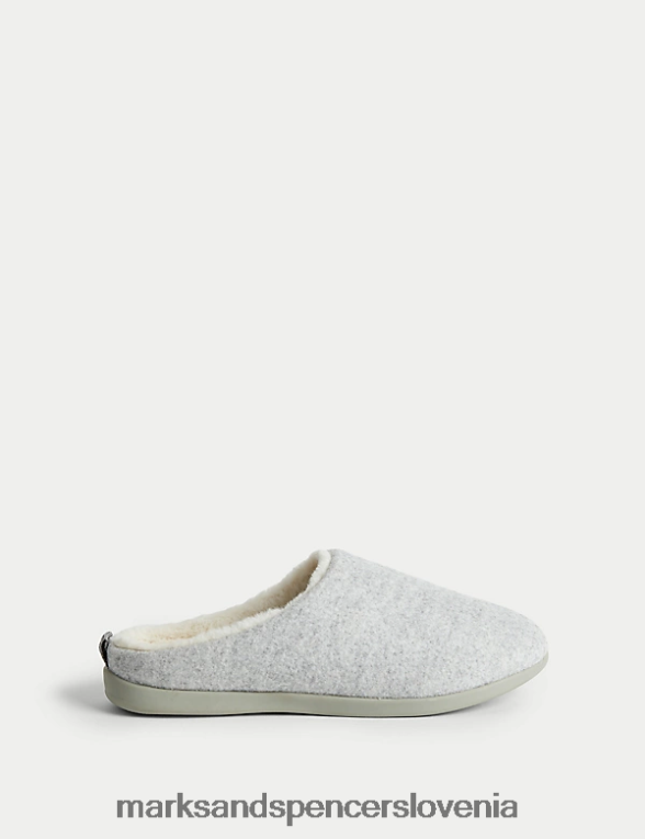 mule copati s skrivno oporo siva mešanica Marks & Spencer obutev ženske 6T8F6X2278