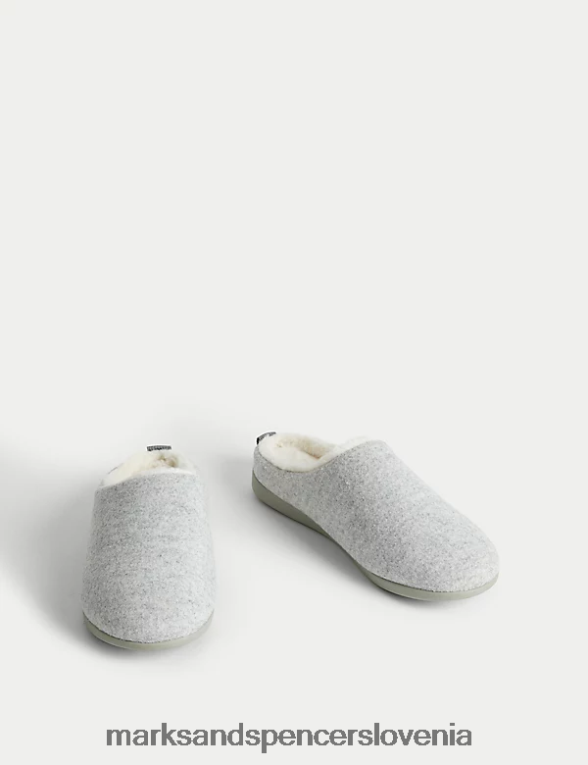 mule copati s skrivno oporo siva mešanica Marks & Spencer obutev ženske 6T8F6X2278
