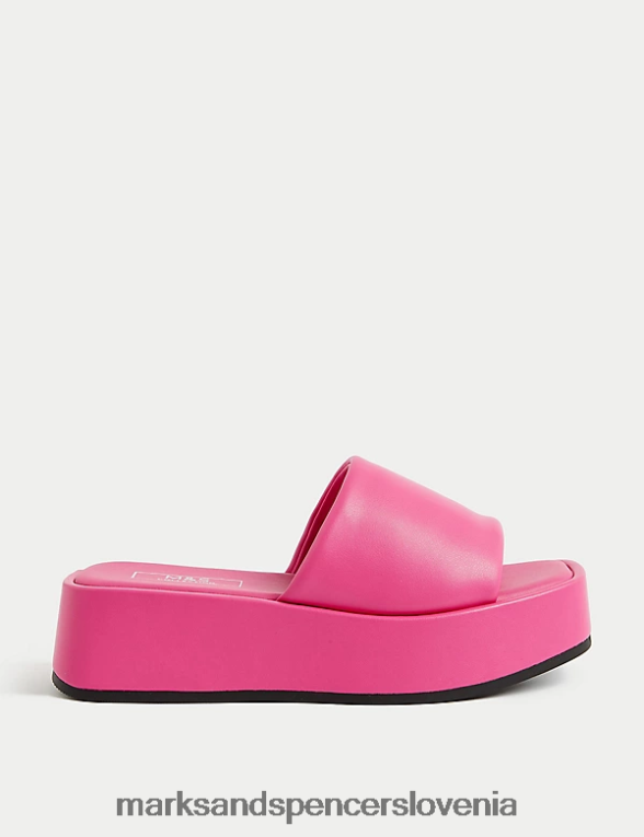 mule s kvadratnimi prsti cerise Marks & Spencer obutev ženske 6T8F6X3246