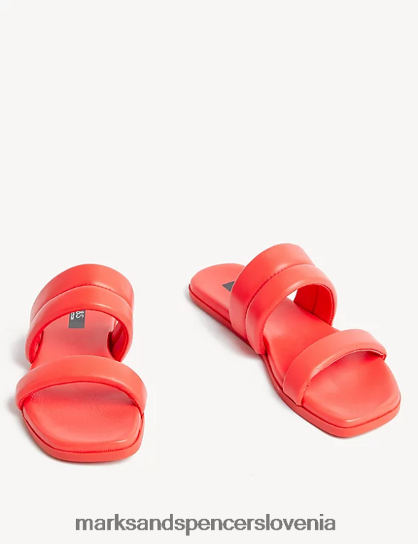 podložene ravne mule koral Marks & Spencer obutev ženske 6T8F6X2331