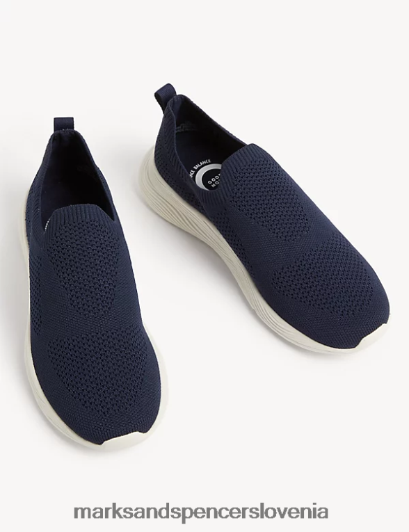 pleteni natikači mornarica Marks & Spencer obutev ženske 6T8F6X2196